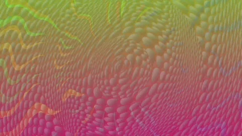 Abstract pink yellow gradient wavy dot texture pattern an evolving and shifting Stockbeeldmateriaal 335975636