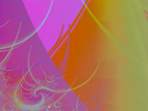 Abstract pink yellow line pattern, color graphics, background, design Illustrazione stock