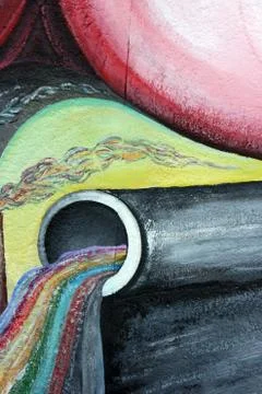 Abstract - pipe with liquid Illustrazione stock