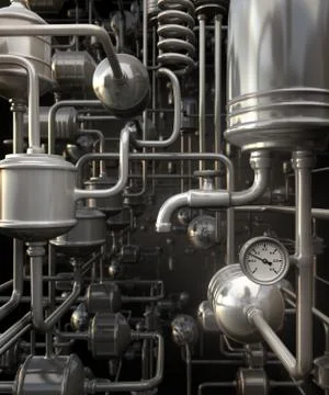 Abstract pipes Stock Illustration