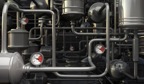 Abstract pipes Stock Illustration