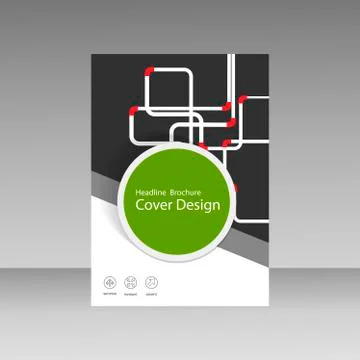 Abstract piping pattern. Cover design Stock Illustration