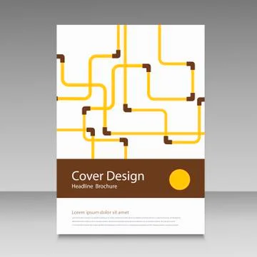 Abstract piping pattern. Cover design Stock Illustration