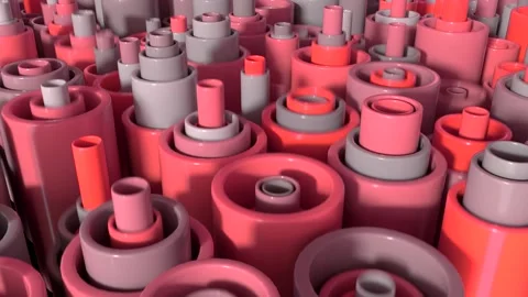 Abstract Pistons Loop Video stock 233588193