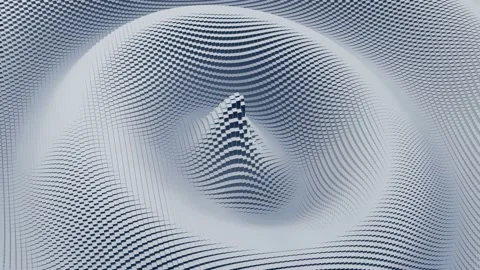 Abstract pixel animation of abstract waves Stock Footage 200824219