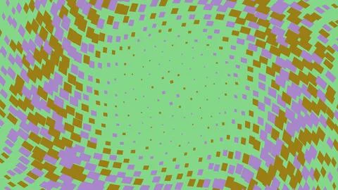 Abstract pixel art background with green purple and brown Stockillustratie