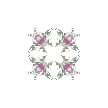 Abstract pixel art background. Vector illustration. Design element for greeting  Stock Illustration