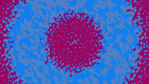 Abstract pixel art circle with blue and purple colors Ilustración de archivo