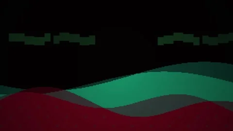 Abstract pixel art landscape scene. Stock Footage 334689426
