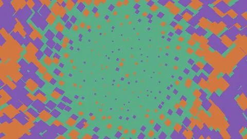 Abstract pixel art pattern with colorful digital squares Stock Illustration