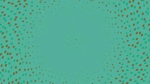 Abstract pixel art pattern with green background Illustrazione stock