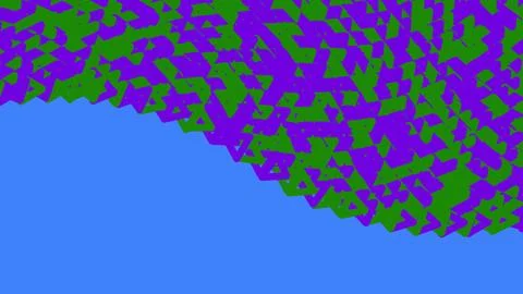 Abstract pixel art pattern with purple green and blue colors Stock Illustration