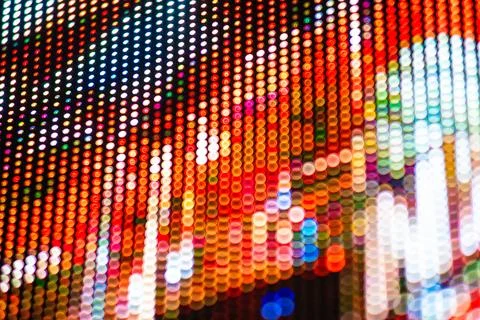 Abstract pixel art screen digital texture. LED screen on stage Stock Photos