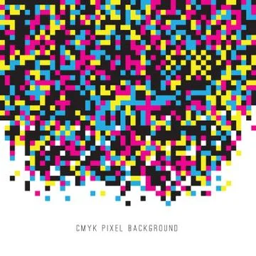 Abstract Pixel Background Stock Illustration