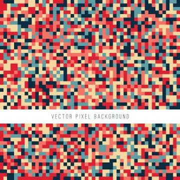 Abstract Pixel Background Stock Illustration