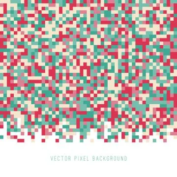 Abstract Pixel Background Stock Illustration