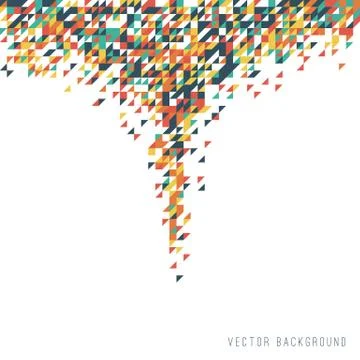 Abstract Pixel Background Stock Illustration