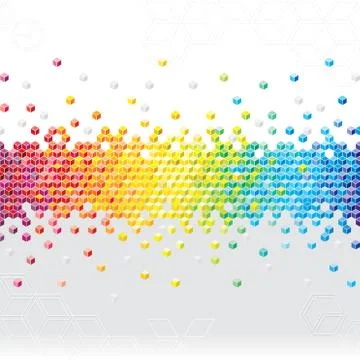 Abstract Pixel background Stock Illustration