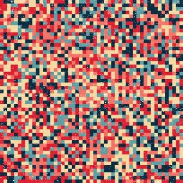 Abstract Pixel Background Stock Illustration