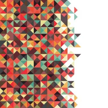 Abstract Pixel Background Stock Illustration