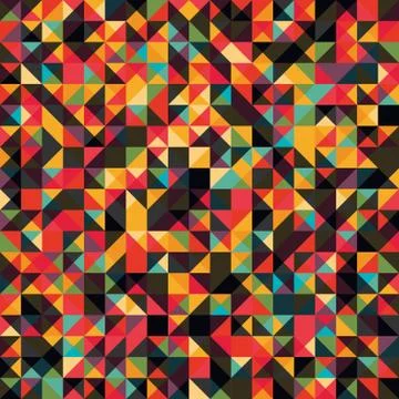 Abstract Pixel Background Stock Illustration