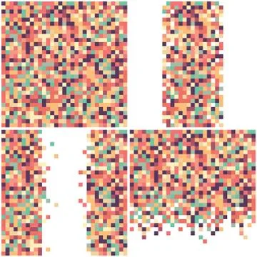 Abstract Pixel Background Stock Illustration