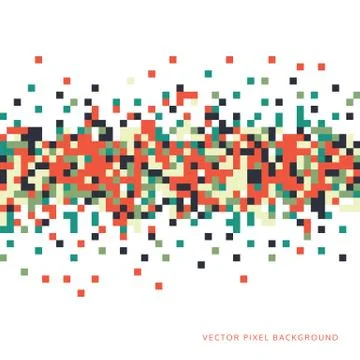 Abstract Pixel Background Stock Illustration