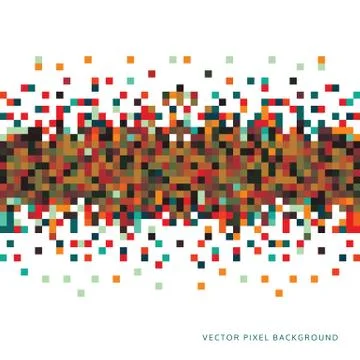 Abstract Pixel Background Stock Illustration