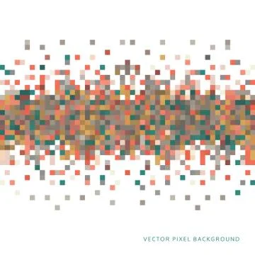 Abstract Pixel Background Stock Illustration