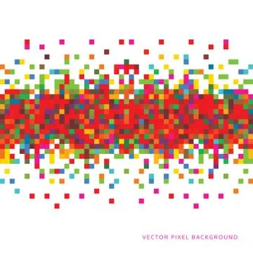 Abstract Pixel Background Stock Illustration