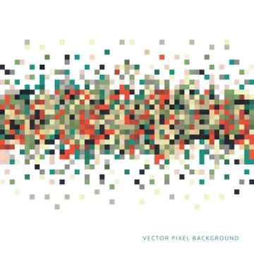 Abstract Pixel Background Stock Illustration