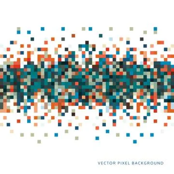 Abstract Pixel Background Stock Illustration