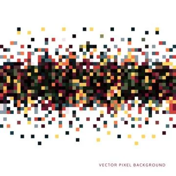 Abstract Pixel Background Stock Illustration
