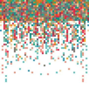 Abstract Pixel Background Stock Illustration