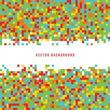Abstract Pixel Background Stock Illustration