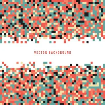 Abstract Pixel Background Stock Illustration