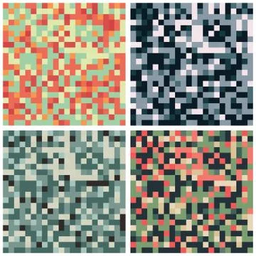 Abstract Pixel Background Stock Illustration