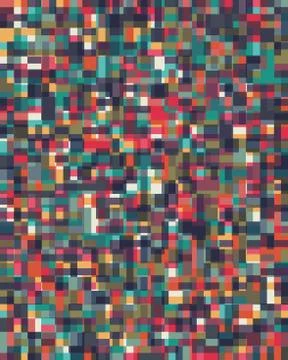 Abstract Pixel Background Stock Illustration