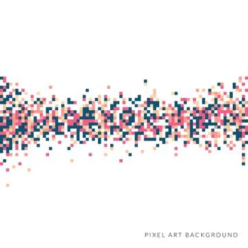 Abstract pixel background Stock Illustration