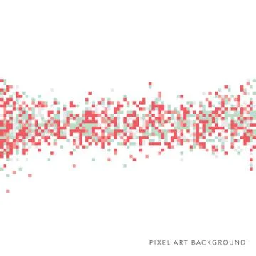Abstract pixel background Stock Illustration