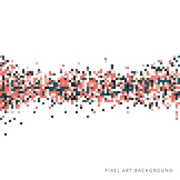 Abstract pixel background Stock Illustration