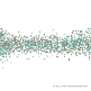 Abstract pixel background Stock Illustration