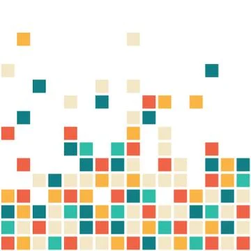 Abstract Pixel Background Stock Illustration