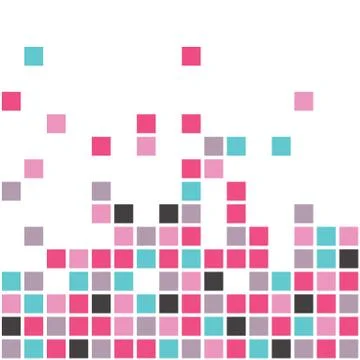 Abstract Pixel Background Stock Illustration
