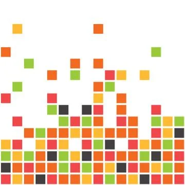 Abstract Pixel Background Stock Illustration