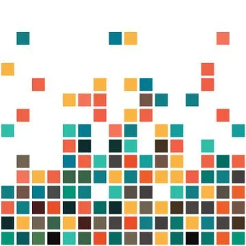Abstract Pixel Background Stock Illustration