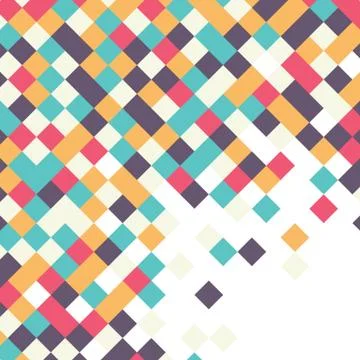 Abstract Pixel Background Stock Illustration