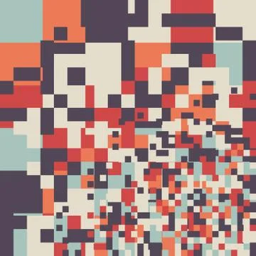 Abstract Pixel Background Stock Illustration