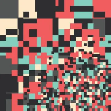 Abstract Pixel Background Stock Illustration