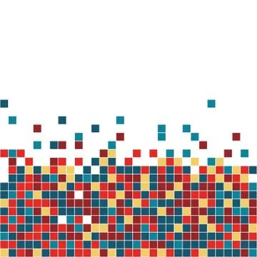 Abstract Pixel Background Stock Illustration